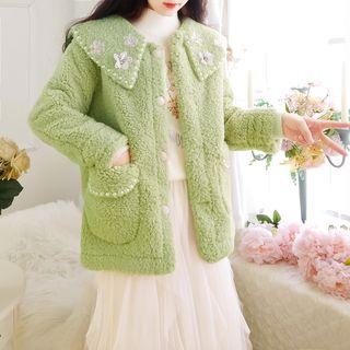 Rhinestone Fleece Jacket