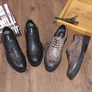 Lace-up Perforated Oxfords