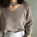 Choker-neck Sweater