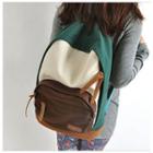 Canvas Color Block Backpack