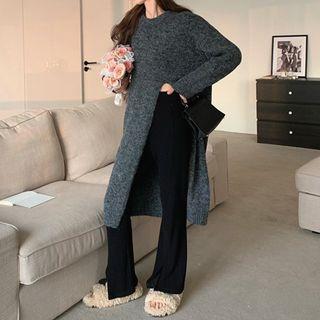 Slit Long Sweater / Bootcut Pants