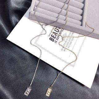 Rhinestone Pendant Y Necklace