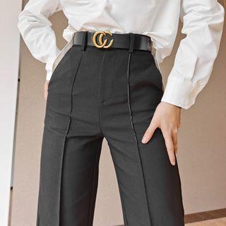 High-waist Flare Trousers