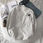 Striped Elbow-sleeve Shirt / Striped Long-sleeve Shirt