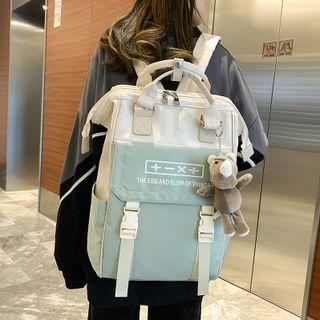 Sign Print Top Handle Backpack