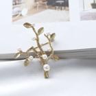 Faux Pearl Alloy Branches Brooch As Shown In Figure - One Size