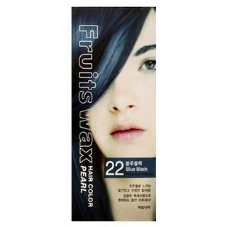 Kwailnara - Fruits Wax Hair Color Pearl Blue Black - No. 22