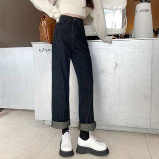 Loose Straight High Jeans