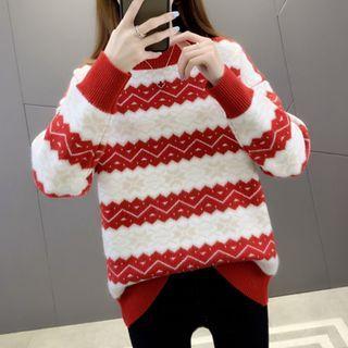 Long Sleeve Round Neck Christmas Sweater