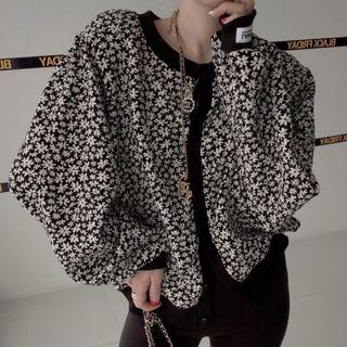 Floral Single-breasted Jacket