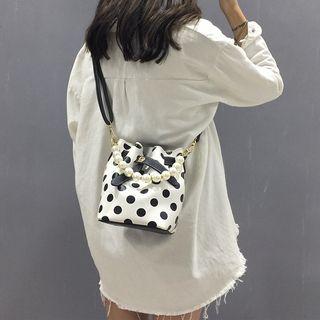 Dotted Bucket Shoulder Bag