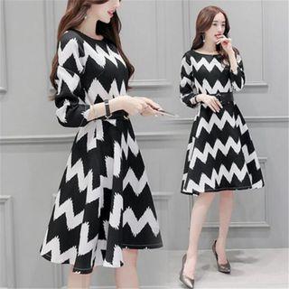 Chevron A-line Dress