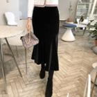 Velvet Mermaid Skirt Black - One Size
