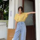 Batwing-sleeve Patch-pocket Shirt