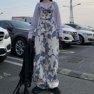 Tie Dye Wide-leg Jumper Pants