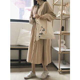 Lettering Light Shopper Bag
