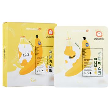 Mimiang - Banana Moisture Milk Mask 10 Pcs