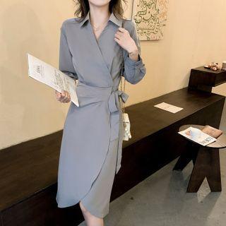 Wrapped Shirt Dress