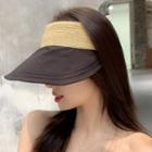 Woven Panel Visor Hat