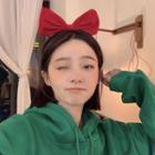 Bow Velvet Headband Hairband - Bow - Red - One Size