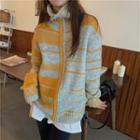 Turtleneck Sweater Yellow & Gray - One Size