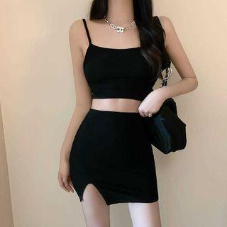 Cropped Camisole Top / Pencil Skirt / Set