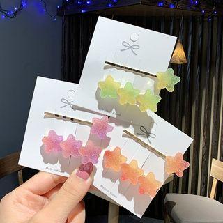 Set: Star Hair Pin + Heart Hair Clip