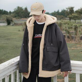 Mock Two-piece Fleece Jacket