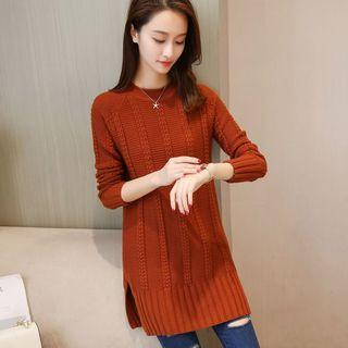 Rib Knit Long Sweater