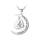 Fashion 925 Sterling Silver Heart-shaped Pendant And Necklace