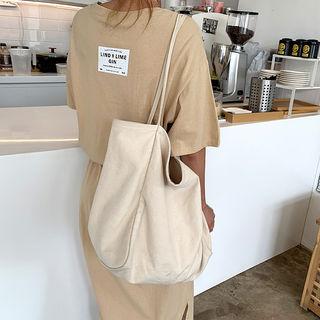 Drawcord Maxi T-shirt Dress Beige - One Size
