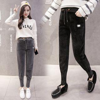 Pleuche Applique Sweatpants