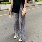 High-waist Plaid Pant As Shown In Figure - One Size
