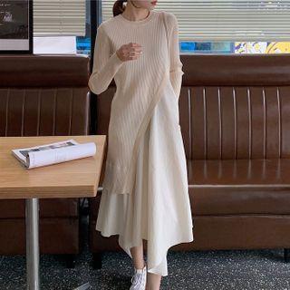 Panel Asymmetrical Knit Dress