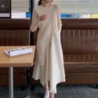 Panel Asymmetrical Knit Dress