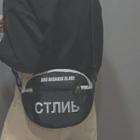 Russian Character Canvas Crossbody Bag