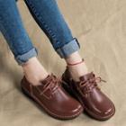 Genuine Leather Lace Up Causal Shoes