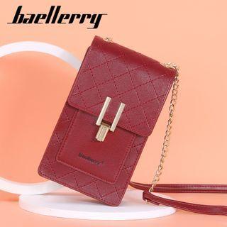 Faux Leather Chain Wallet