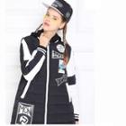 Contrast Panel Down Coat