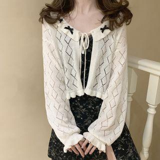 Ruffle Eyelet Cardigan / Camisole (various Design)