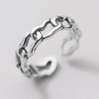 Chain Sterling Silver Open Ring S925 Silver - Ring - Silver - One Size