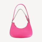 Zipped Chain-detail Hobo Bag