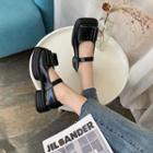 Square Toe Platform Mary Jane Shoes