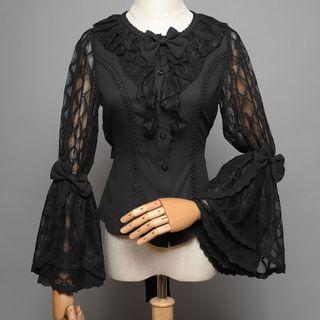 Bell-sleeve Ruffled Lolita Blouse