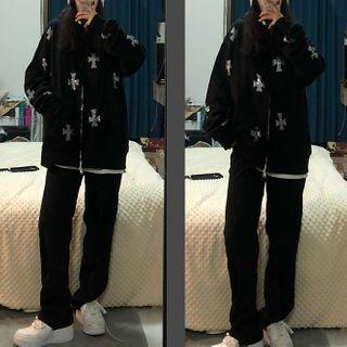 Sequin Zip Hoodie