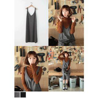 V-neck Sleeveless Long Dress