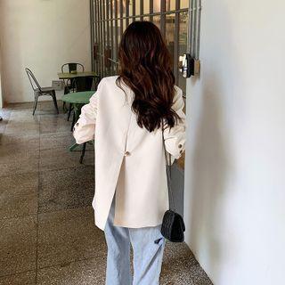 Single-breasted Back-slit Blazer