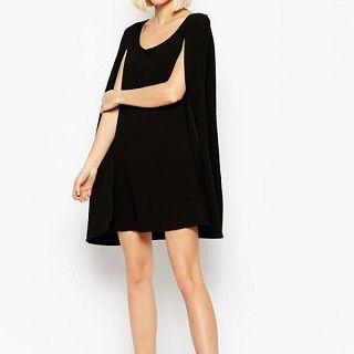 Caped A-line Dress