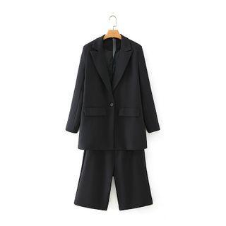 One-button Blazer / Dress Shorts