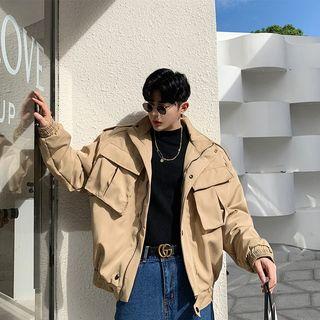 Couple-matching Zip Cargo Jacket
